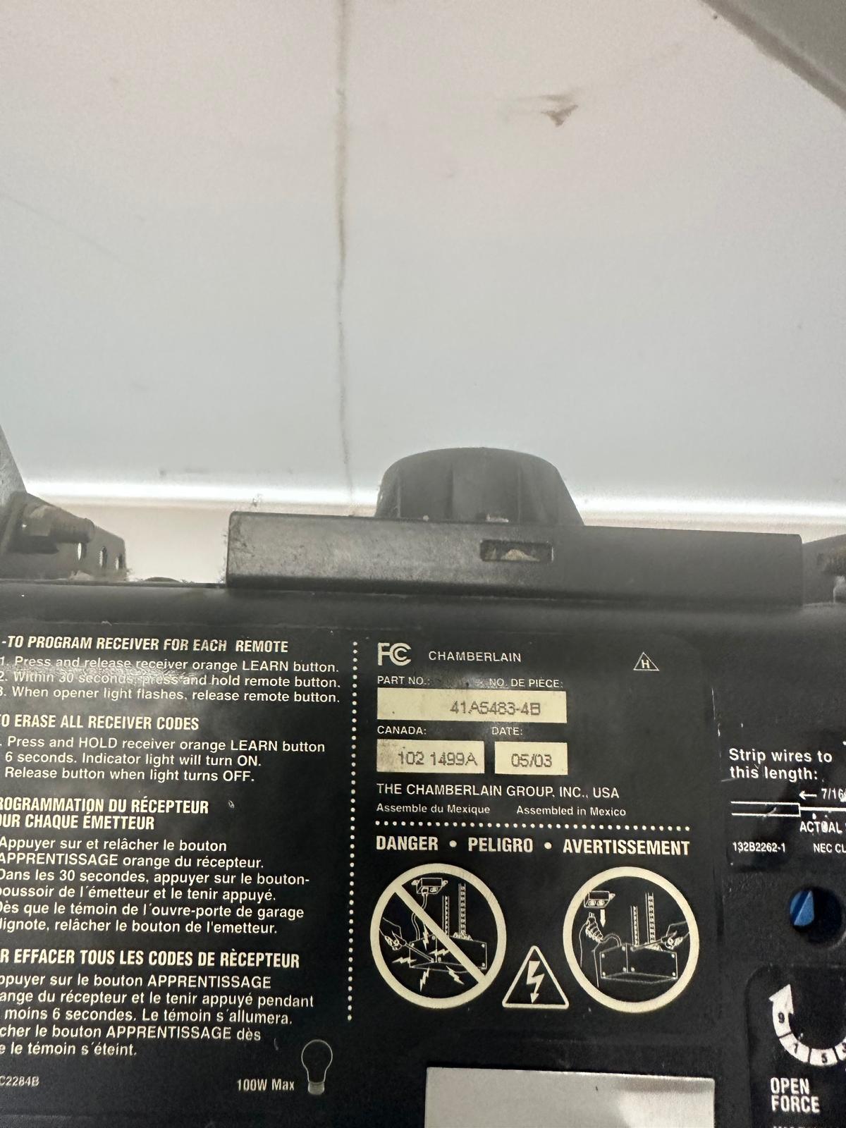 Chamberlain opener installation Indianapolis