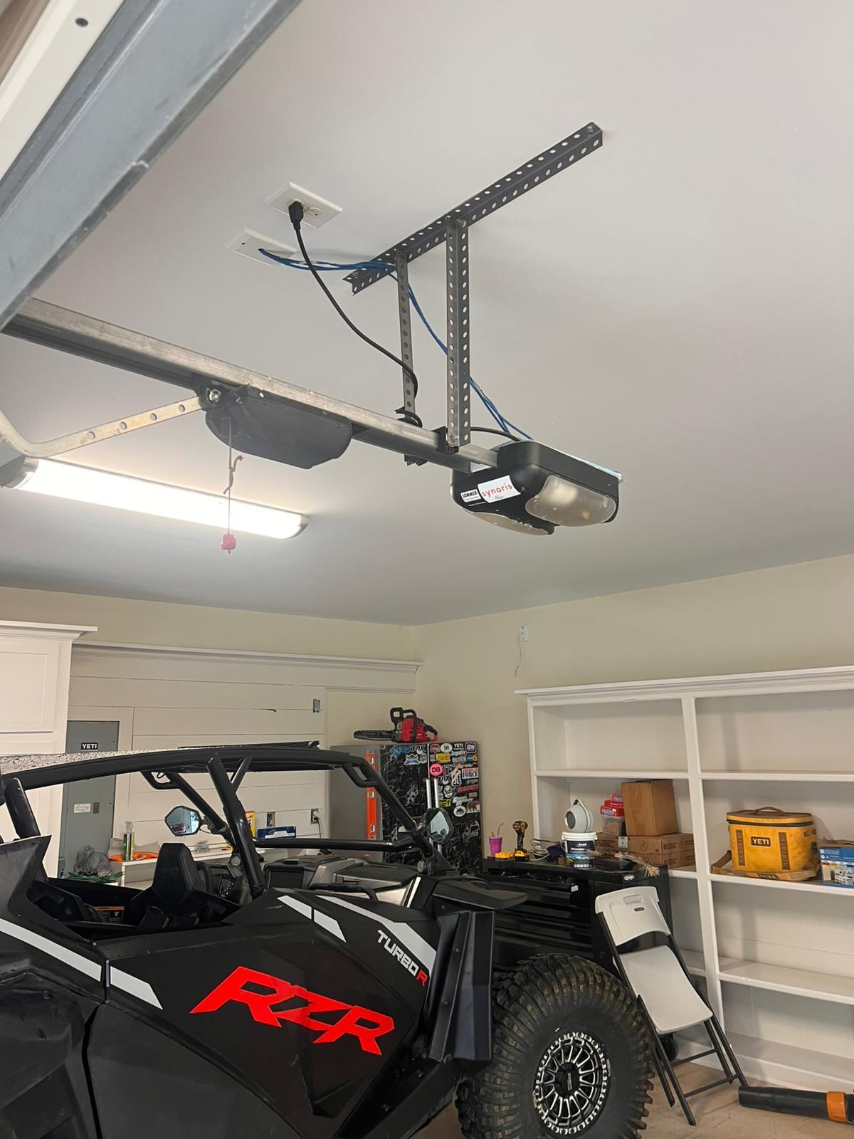 Opener in recreational garage