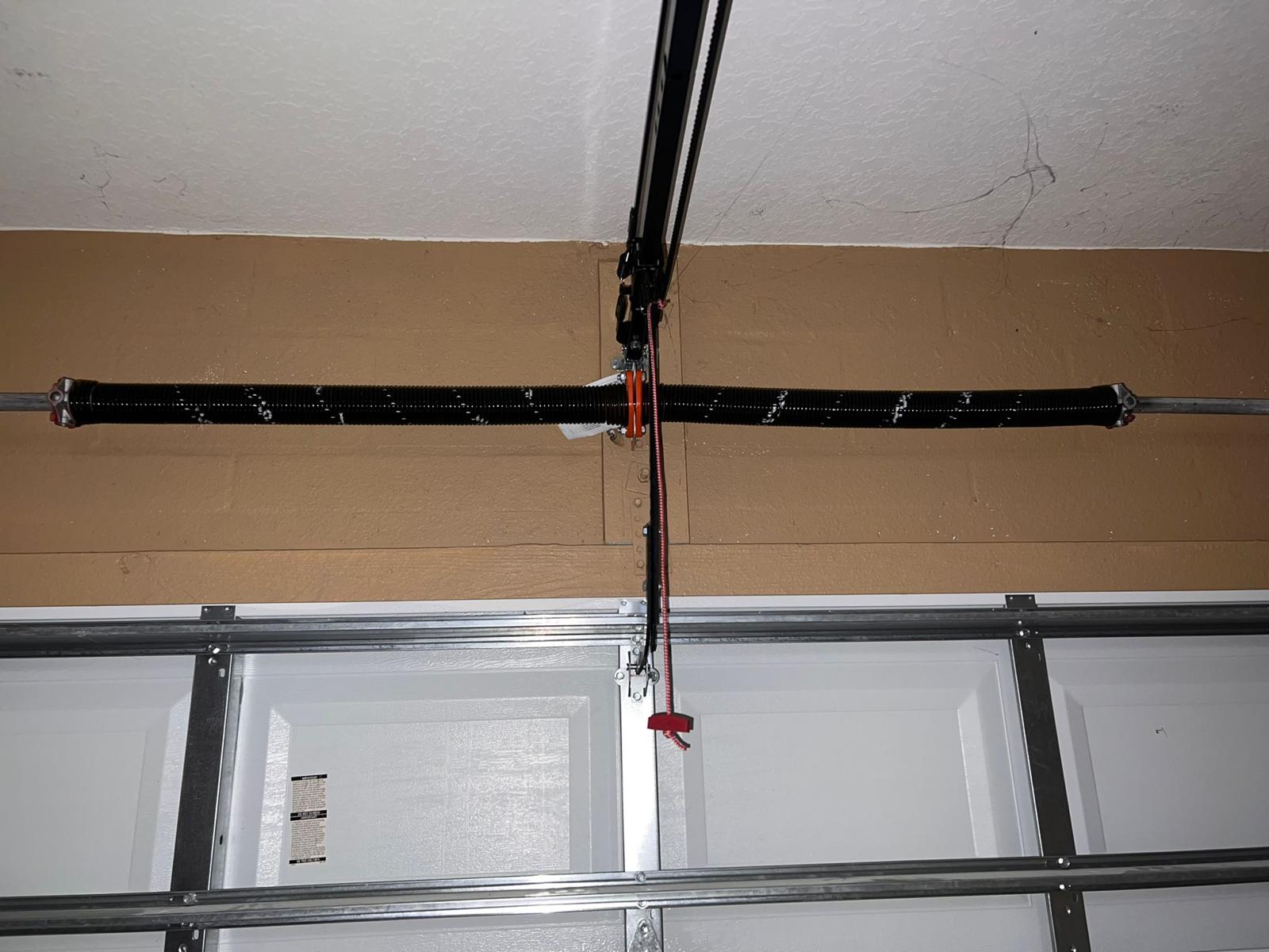 Torsion spring installation in Indianapolis home