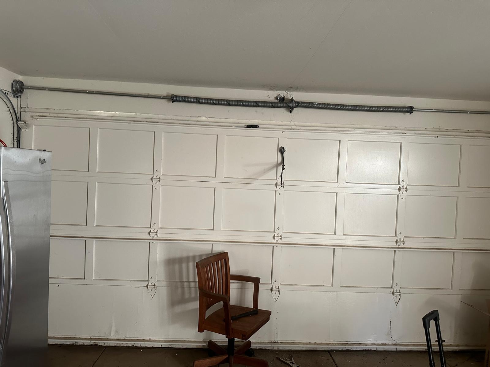 White panel garage door Indianapolis